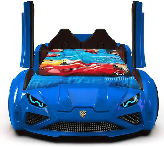 Παιδικό Κρεβάτι Αυτοκίνητο Lamborghini Με Πόρτες Μπλε 207x105x45cm
