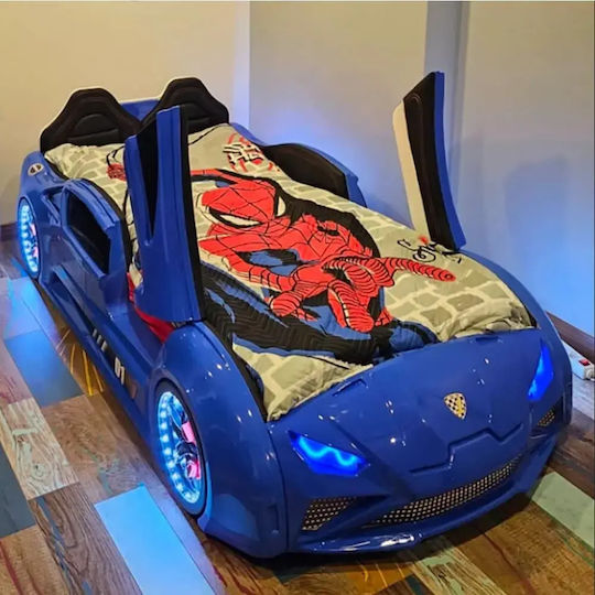 Kids Bed Car Lamborghini With Doors Blue 207x105x45cm
