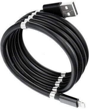Fast Charging Cable Alista Home Usb Compatible Iphone Magnetic Absorption 1 M Black