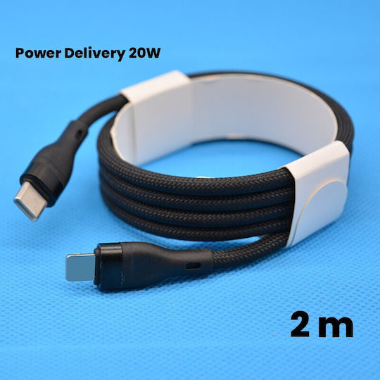 Nylon Geflochtenes Datenkabel Alista Home Schnelles Laden Kompatibel mit Iphone 20w Power Delivery Ladekabel 2 m Schwarzes