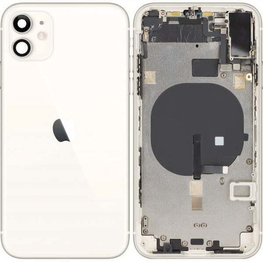 Капак Батерия Средна Рамка iPhone 11 Бял Swap