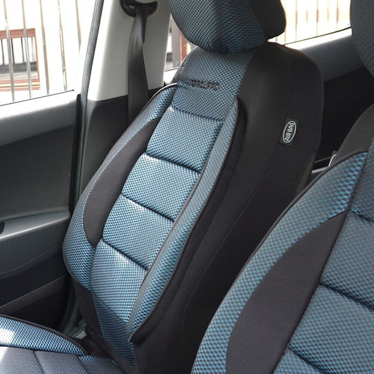 CarGuard Σετ Πλατοκαθίσματα Αυτοκινήτου Πολυεστερικά Μπλε / Γκρι