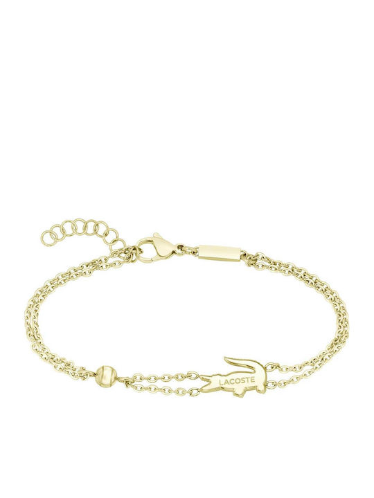 Lacoste Bracelet Gold Plated Steel 18cm