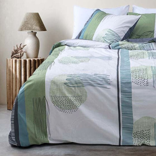 Majoli Bahar Set Huse Pentru Pilote Dublu 200x220cm Verde