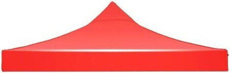 Alista Home Pavillonabdeckung Rot mit PVC-Beschichtung 3x6m