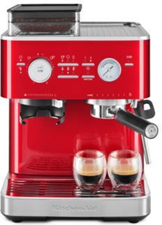 Kitchenaid Машина Espresso Налягане 15bar с Мелачка Червена 5KES6551ECA