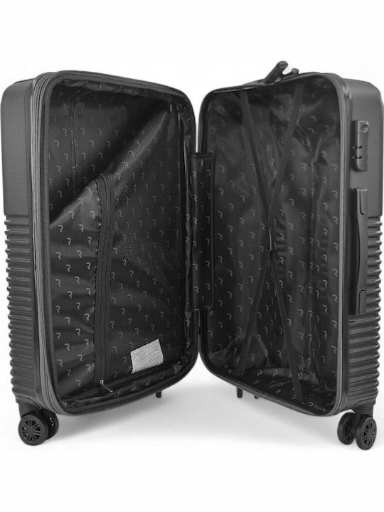 Rain Kids Large Hard Dark Gray Suitcase Travel With 4 Wheels Height 75cm