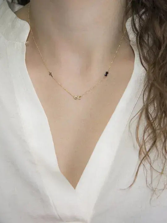 Infinity Necklace in 14K Gold