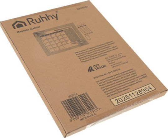 Ruhhy 26954 Magnetic Planner Calendar 18809-0