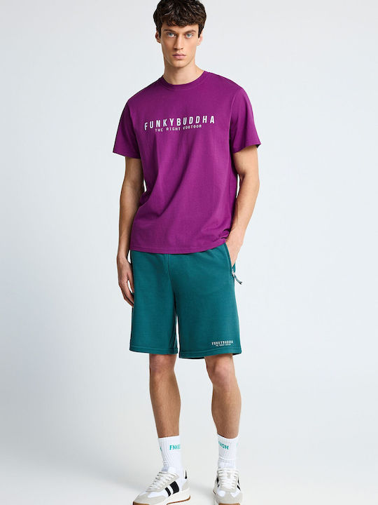 Funky Buddha T-shirt Μωβ
