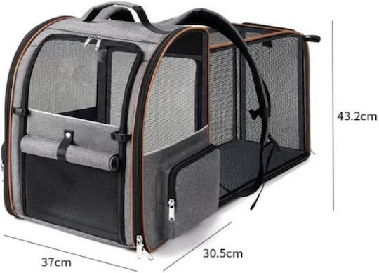 Denik Pets Backpack for Dog Cat Carrying Black
