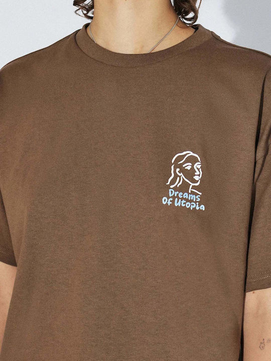 T-shirt Brown Draw 2411115-BG8-004