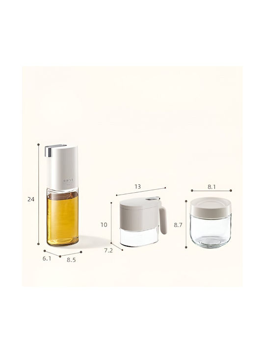 Alista Home Plastic Spice Organizer White 12 Pieces