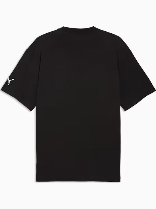 Sportliches Kurzarm T-Shirt Schwarz