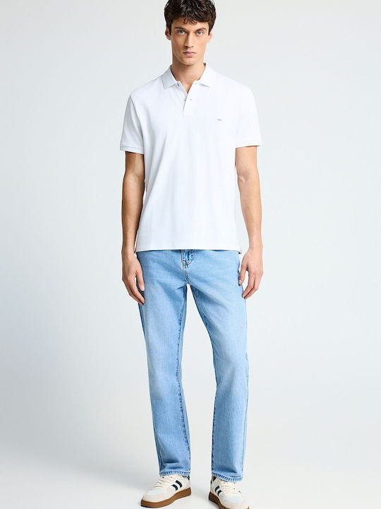 Polo Herrenbluse Kurzarm Weiße FBM013-001-11