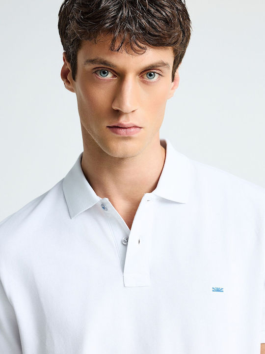 Polo Herrenbluse Kurzarm Weiße FBM013-001-11