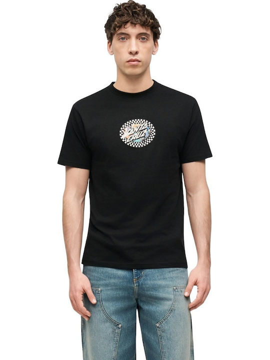 Santa Cruz Dot T-shirt Black SCA-TEE-13227