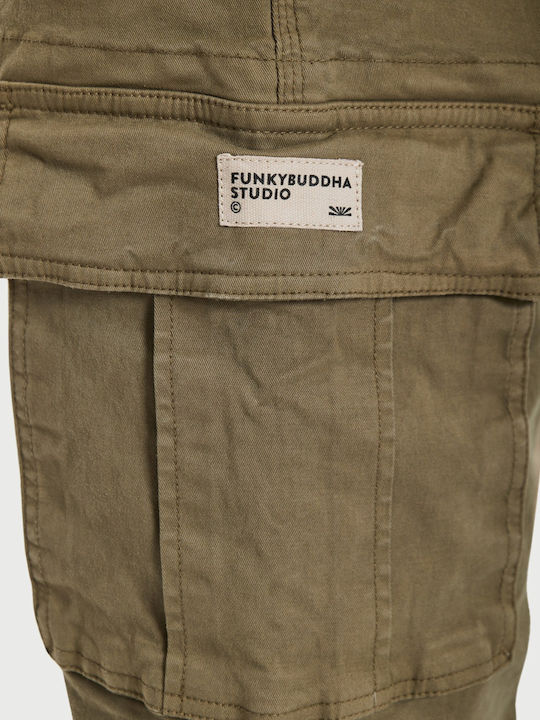 Funky Buddha Παντελόνι Cargo Dusty-khaki