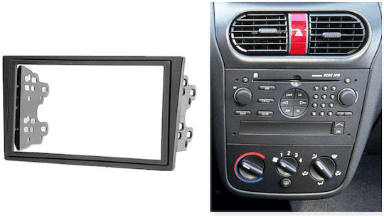 DIN Fascia Panel Mounting Base Opel Agila Astra H Corsa C D Meriva Tigra Zafira 2-Din Car Stereo Or Screen Frame 2din Black Trim 2 Din