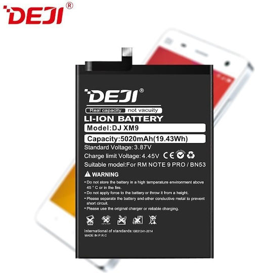 Deji Συμβατή Μπαταρία Αντικατάστασης 5020mAh για Redmi Note 9 Pro