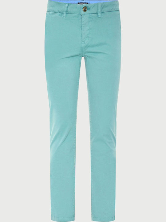 Herrenhosen Chinos In Reguläre Passform Blau