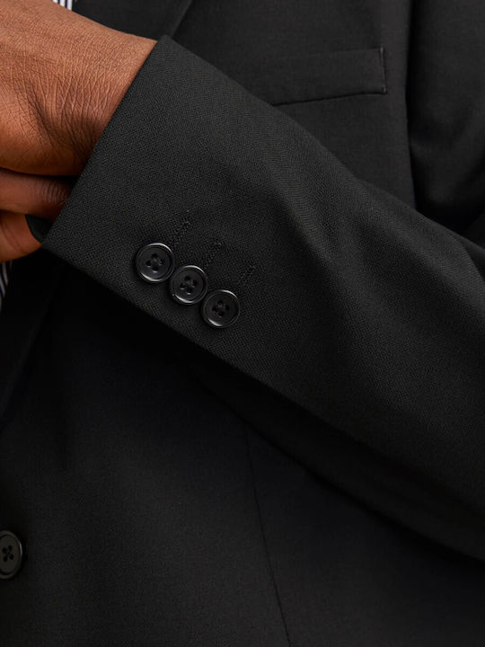 Men’s Suit Jacket with Regular Fit Black