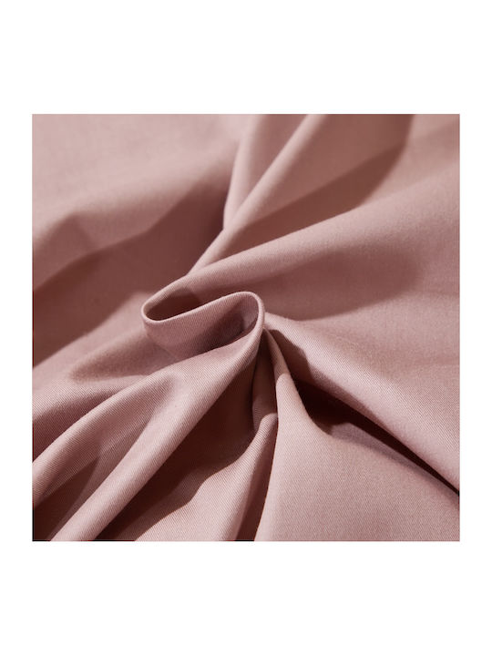 Single Cotton Duvet Cover Set 160x240cm 1 Pillowcase & 1 Pink Bed Sheet