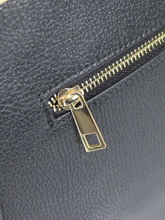 Leather Women's Tote Handbag Black