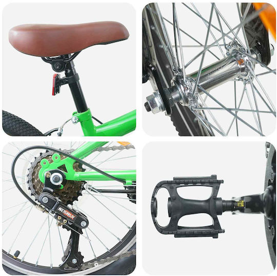vidaXL 24" Παιδικό Mountain Bike Πράσινο