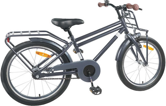 vidaXL 22" Детски Велосипед Градски Сив