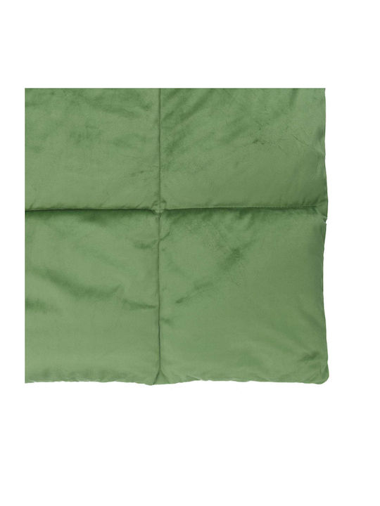 vidaXL Pătură Catifea Dublă 200x240 cm Verde