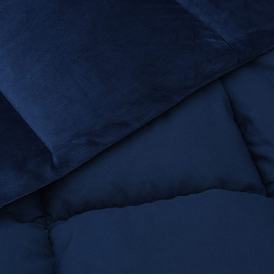 vidaXL Super Double 240x260 cm Dark Blue