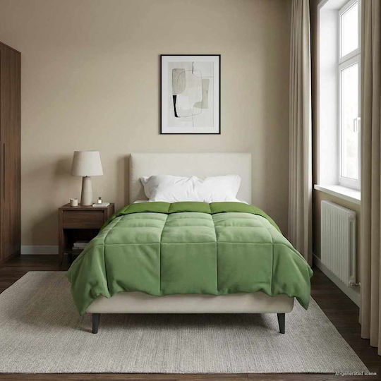 vidaXL Velvet Sofa Blanket 135x220cm Green