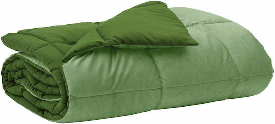 vidaXL Velvet Sofa Blanket 135x220cm Green