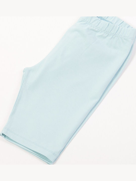 Kids Cycling Short Leggings Turquoise