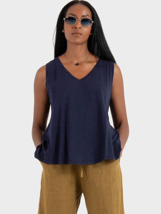 Women's Cotton Top Blue