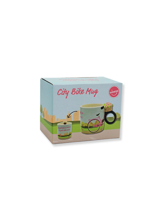 Winkee Κούπα Κεραμική Καφέ 500ml