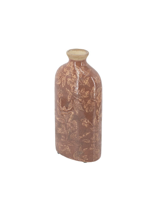 Artekko Decorative Ceramic Vase Aging Red 12x7.5xH26cm