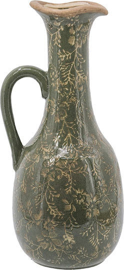 Artekko Decorative Vase Ceramic Aging Green H18xH36cm