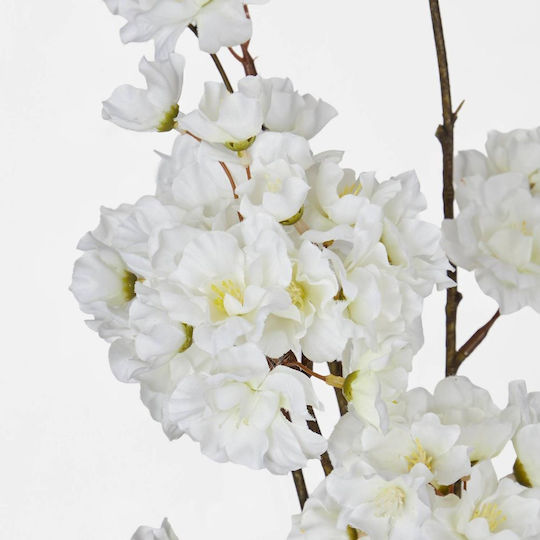 Florista Cherry Branch 116cm White White Depth 28cm X Width 9cm X Height 116cm