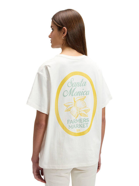 Damen T-shirt Ecru