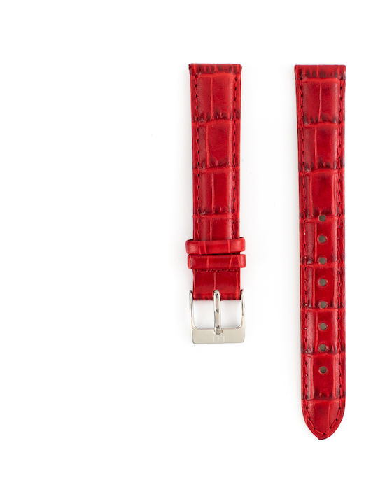 Tommy Hilfiger 679300881 Δερμάτινο Λουράκι Κόκκινο 15mm