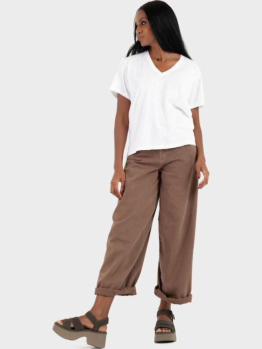 Dha Damen T-Shirt Weiß