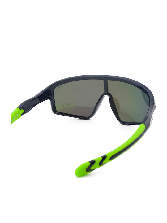 Invu Athletic Kids Sunglasses with Polarized Mirror Lens Blue for 4-7 Years