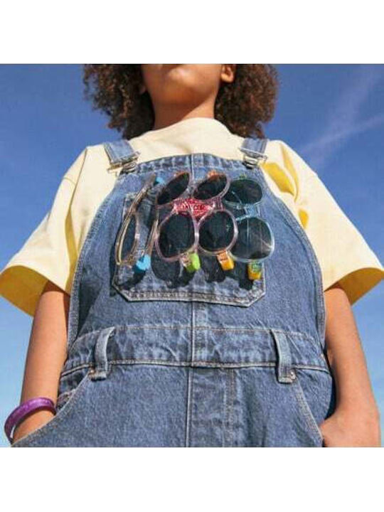KiETLA Unzerbrechliche Übergröße Kinder-Sonnenbrillen mit Polarisiertem Spiegelglas in Grün für 4-7 Jahre
