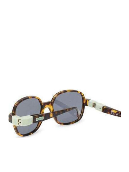 KiETLA Άθραυστα Oversized Παιδικά Γυαλιά Ηλίου με Polarized Φακό Καφέ για 4-7 Ετών