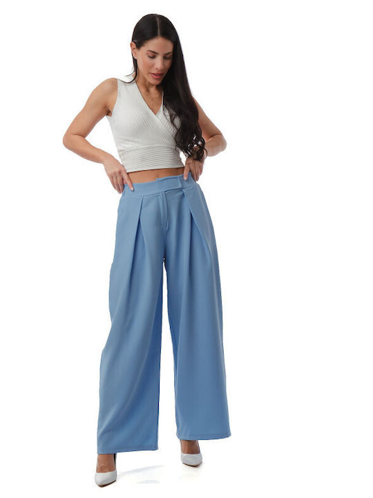 Light Blue Pantaloons with Pleats