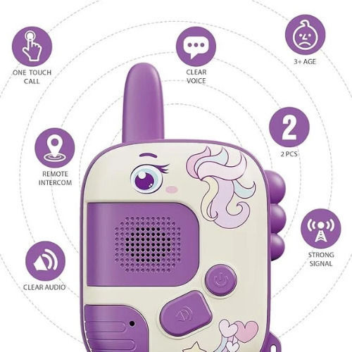 Unicorn Kids Walkie Talkies for Ages 3+ 2 Pieces
