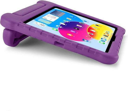 Pipetto Durable Back Cover For Kids Purple Apple Ipad 10.9 (2022) Ipad 11 (2025) Ipad Air 11