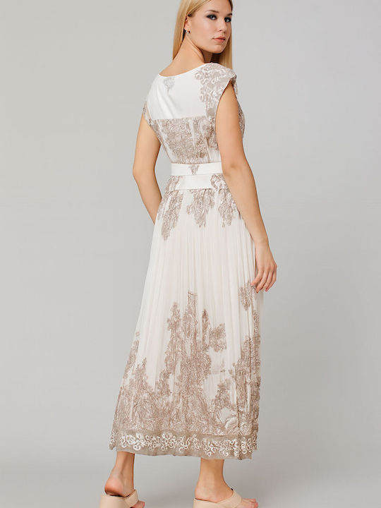Summer Maxi Dress for Wedding - Christening White
